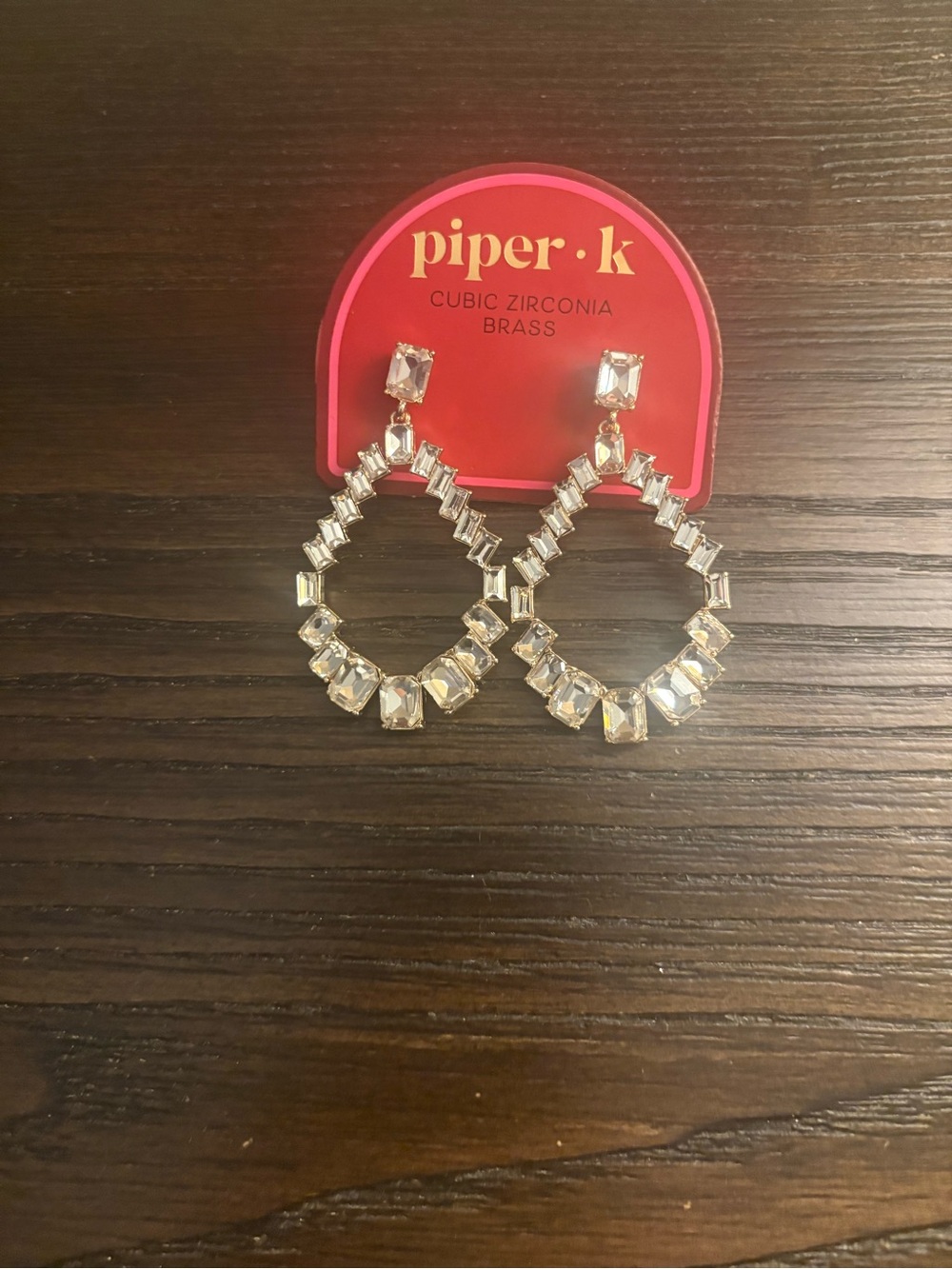 NEW Piper K Teardrop Statement Earrings